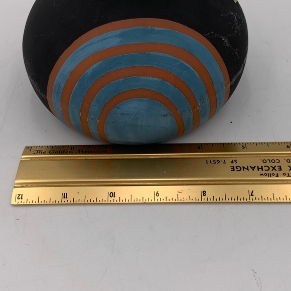 Ziczamla Matte Terracotta Vase Handcrafted Chalkboard Finish MCM Style Rusty - Picture 10 of 11